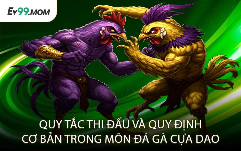 Quy Tắc Thi Đấu và Quy Định Cơ Bản Trong Môn Đá Gà Cựa Dao